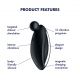 Вибратор для наружной стимуляции Satisfyer Spot On 2 Black, очень мощный, гибкий отросток