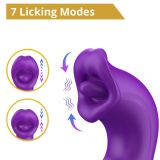 Вібратор - Erospace Sweet Play G-Spot Vibrator With Clitoral Licking & Flapping A17