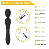 Вібратор - Erospace Sweet Play Wand & Vibrator 2in1 A8