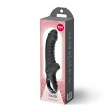 Вібратор для точки G Fun Factory TIGER Black, ребристий, підходить для анальної стимуляції