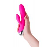 Вібратор з кліторальним стимулятором Erotist, силікон, рожевий, 19 см