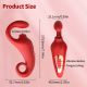 Вібратор - Merfi, 10 Vibration Functions, 10 Frequency Tongue Licking USB