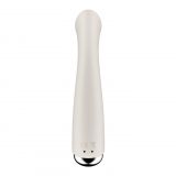 Вибратор с ротацией Satisfyer Spinning G-Spot 1 Beige, плоская площадка для стимуляции точки G