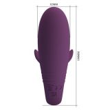 Вібратор - Pretty Love Jayleen Stimulator Dark Purple (App)