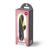 Мини вибратор-кролик со стимулирующей лентой Fun Factory AMORINO Black, лента съемная
