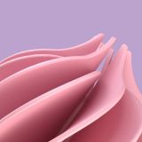 Satisfyer Layons Sweet Treat - стимулятор для клитора с вращающимися лепестками, 10х4 см (розовый с коричневым)
