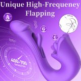 Вібратор - Tongue Flap Dual Vibe Purple