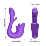 Вібратор - Tongue Flap Dual Vibe Purple