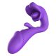 Вібратор - Tongue Flap Dual Vibe Purple