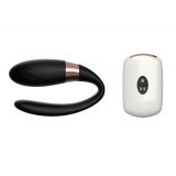 Вібратор для пар - V-Vibe Black, USB, 7 Function, Remote Control