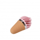 Satisfyer Layons Sweet Treat - стимулятор для клитора с вращающимися лепестками, 10х4 см (розовый с коричневым)