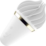 Satisfyer Layons Sweet Treat - стимулятор для клитора с вращающимися лепестками, 10х4 см (розовый с коричневым)