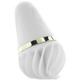 Satisfyer Layons Sweet Treat - стимулятор для клитора с вращающимися лепестками, 10х4 см (розовый с коричневым)