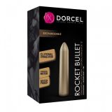 Перезаряжаемая вибропуля Dorcel Rocket Bullet Gold (мятая упаковка)