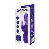 Вибратор с клиторальным стимулятором Toyfa A-Toys, TPR, Фиолетовый, 22 см