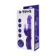 Вибратор с клиторальным стимулятором Toyfa A-Toys, TPR, Фиолетовый, 22 см
