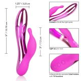 CalExotics DazzLED Radiance - вібратор кролик з LED підсвічуванням, 12,75х3, 25 см
