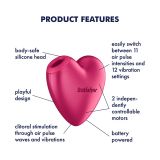 Вакуумний кліторальний стимулятор - Satisfyer Battery Powered Cutie Heart Pink