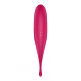 Вібратор для клітора з вакуумною стимуляцією Satisfyer Twirling Pro Red