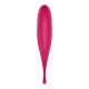 Вібратор для клітора з вакуумною стимуляцією Satisfyer Twirling Pro Red