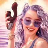 Смарт-вібратор Magic Motion Ponder Red, подвійна стимуляція, віброяйце+язичок для клітора