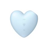 Вакуумний стимулятор-серце з вібрацією Satisfyer Cutie Heart Blue