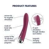 Вибратор точки G с вращением Satisfyer Spinning Vibe 1 Red, 2 мотора