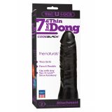 Фалоімітатор-насадка Vac - U - Lock - CodeBlack - 7 Inch Thin Dong 18.3х5.6 см