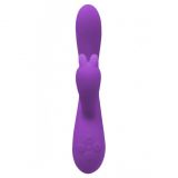 Вібратор-кролик Wooomy Gili-Gili Vibrator with Heat Purple, відросток з вушками, підігрів до 40 °С
