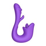 Вібратор - Tongue Flap Dual Vibe Purple