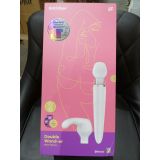 Смарт вибромассажер со сменной головкой Satisfyer Double Wand-er (мятая упаковка)