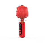 Вибромассажер Loviss Rose Mini Massage Wand Vibrator, головка в виде розы, 9 режимов