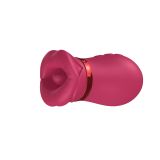 Вакуумний стимулятор з язичком - Air Tongue 360 Vibe Pink