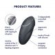 Вибростимулятор-пульсатор Satisfyer Tap & Climax 1 Grey, эффект постукивания пальцем, 2 мотора