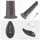 Вібратор - Dual-Layered Silicone Rotator 10" Black