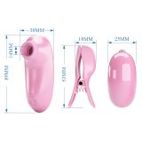 Секс набір - Pretty Love Imonie 3 in 1 Nipple Clamp & Bullet Vibrator Set