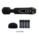 Вібратор зі змінними насадками - Power Wand Massage Kit Black