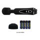 Вібратор зі змінними насадками - Power Wand Massage Kit Black