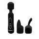 Вібратор зі змінними насадками - Power Wand Massage Kit Black