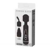 Вібратор зі змінними насадками - Power Wand Massage Kit Black