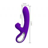 Вібратор - Pretty Love Jersey Clitoral Massager Purple