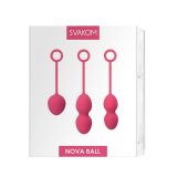 Набор вагинальных шариков со смещенным центром тяжести Svakom Nova Plum Red (мятая упаковка)