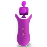 Стимулятор з імітацією оральних ласк FeelzToys - Clitella Oral Clitoral Stimulator Purple