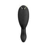Двойной вакуумный клиторальный стимулятор с вибрацией Womanizer Duo 2 - Black, независимые моторы