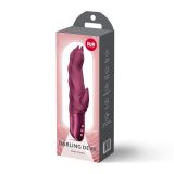 Вібратор-кролик Fun Factory Darling Devil Wine Red, 10 режимів, працює від батарейок