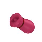 Вакуумний стимулятор з язичком - Air Tongue 360 Vibe Pink