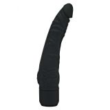 Силиконовый вибратор Classic Slim, 21x4 см (черный)