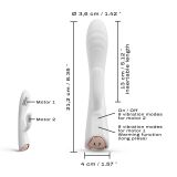 Вибратор-кролик Dorcel FLEXI RABBIT WHITE (мятая упаковка)