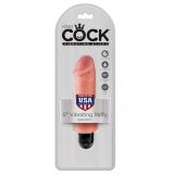  Вібромасажер King Cock 5 Vibr Stiffy Flesh, 12,7 х 3,8 мм