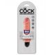  Вібромасажер King Cock 5 Vibr Stiffy Flesh, 12,7 х 3,8 мм